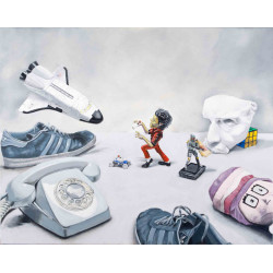 Astronauta y Michael