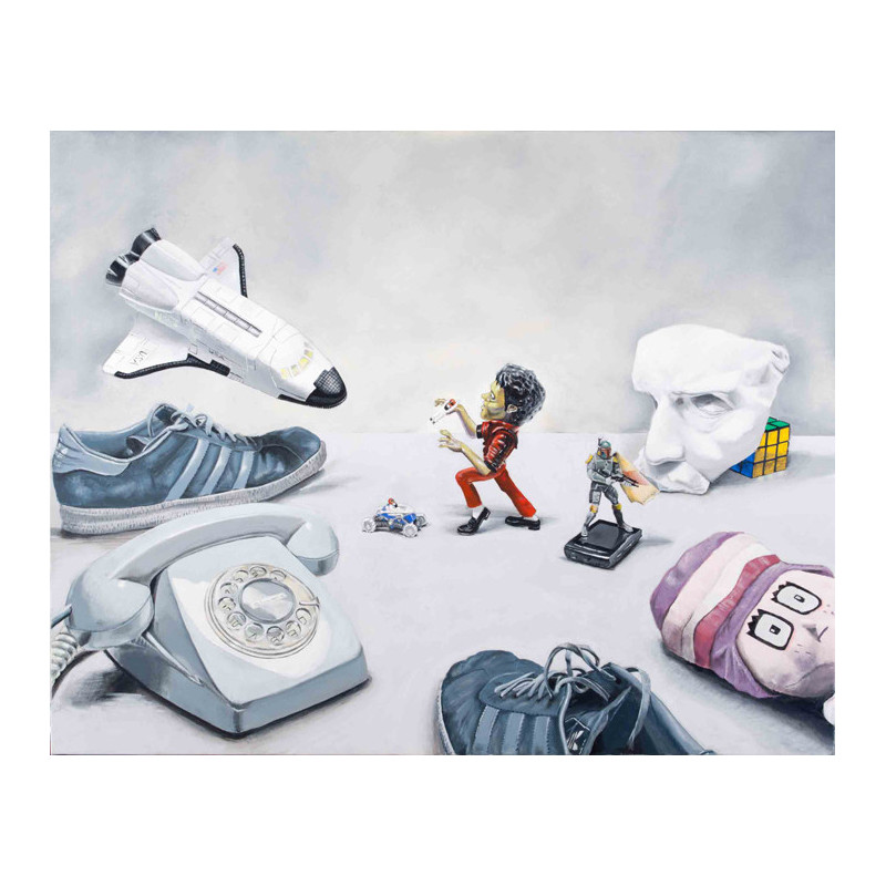 Astronauta y Michael